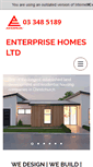 Mobile Screenshot of enterprisehomes.co.nz